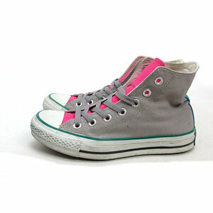 k■【23cm】コンバース/CONVERSE オールスター ALL STAR キャンバススニーカーHI/灰色/LADIES■31【中古】