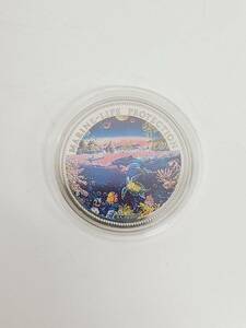 【BF-8671】【1円～】REPUBLIC OF PALAU 1993 パラオ カラー銀貨 1＄記念メダル 中古 現状保管品