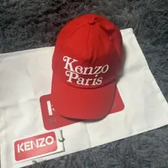 KENZO コットン キャップ　レッド　verdy