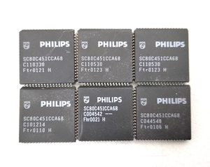 PHILIPS SC80C451CCA68 プログラマブルロジックIC 6個セット