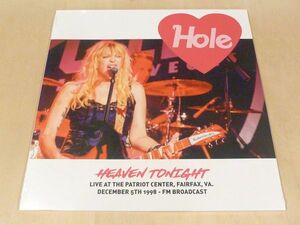 未開封 ホール Heaven Tonight Live At The Patriot Center 500枚限定LPアナログレコード Hole コートニー・ラブ Courtney Love