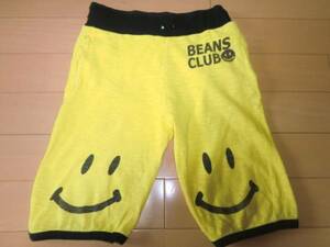 BEANS CLUB◆ショートパンツ◆イエロー◆スマイル◆130