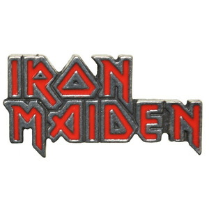 IRON MAIDEN アイアンメイデン Enamelled Logo ピンバッジ オフィシャル