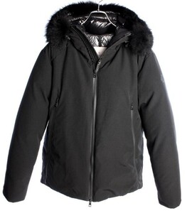 モンクレール　ファー ナイロン ダウン ジャケット　ブラック　MONCLER　　国内正規品　#A3