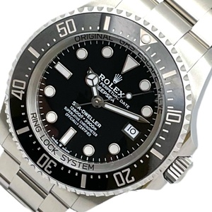 ロレックス ROLEX ディープシー 136660 ブラック ステンレススチール 腕時計 メンズ 中古