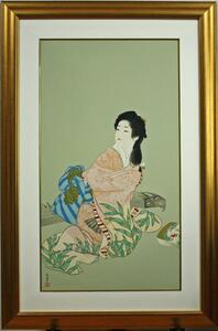 ★最終値下げ◆新額◆上村松園 「娘深雪」 文化勲章 美人画 お勧めの品！Shoen Uemura シルクスクリーン★