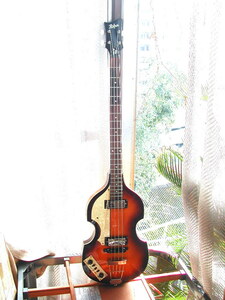 バイオリンベース「Hofner IGNITION BASS LH SB」レフティ左利き用/ヘフナー ポール マッカートニーLEFTY谷口楽器Left Hand/まだまだ美品!!