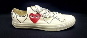 【新品・未使用】PLAY COMME DES GARONS×CONVERSE 28㎝ プレイ・コム デ ギャルソン×コンバース ALL STAR LOW CUTCUT 