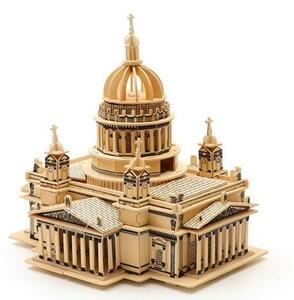 ロシア正教会 　聖イサアク大聖堂ウッドパズル 木組み　建築物　１点（新品未組立品）