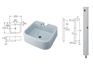 ■カクダイ■水栓柱+水栓柱パン■未使用在庫品お引き取り様限定8000円即決