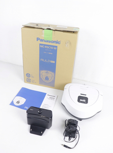 【動作未確認】Panasonic MC-RSC10-W パナソニック ルーロ ミニ ロボット掃除機 ホワイト 2019年製 掃除 掃除機 010JSKJH81
