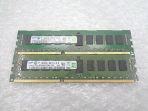 複数入荷 サーバー用メモリ SAMSUNG DDR3 PC3L-10600R 4GB ｘ 2枚セット 中古動作品 (F665)