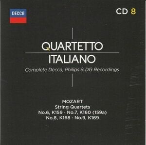 [CD/Decca]モーツァルト:弦楽四重奏曲第6-9番/イタリア四重奏団 1971-1973