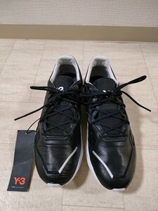 サイズ：27.5cm　タグ付き未使用品　ワイスリー スニーカー EF2563 ADIZERO RUNNER ブラック ADIDAS YOHJI YAMAMOTO Y-3　レザー　