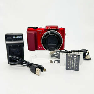  ◆動作確認済み 美品◆ CASIO カシオ EXILIM エクシリム EX-H60 レッド 赤 / コンパクト デジカメ デジタル カメラ 充電器付属 