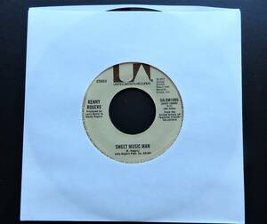 【USオリジナル7インチEP/4枚まとめて送料無料/1977年リリース盤】KENNY ROGERS / Sweet Music Man b/w Lying Again