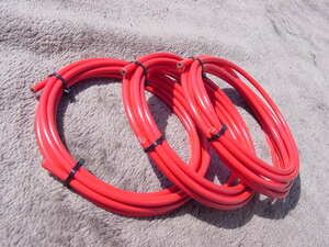 KCNC BRAKE OUTER CABLE 2500㎜ RED 3set 未使用品