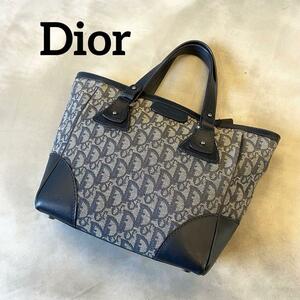 『Dior』 ディオール トロッター柄 キャンバス ハンドバック