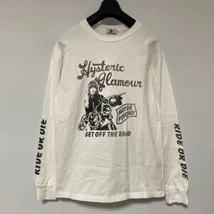 美品 ヒステリックグラマー バイク ガール カットソー L/S T シャツ S hysteric ロンT