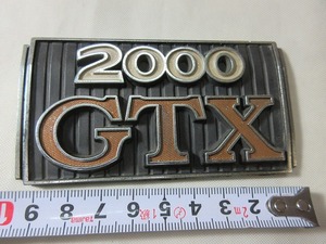 【 日産 】 2000GTX エンブレム 当時物 ジャンク品　