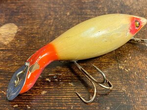 20s Heddon TADPOLLY ウッド!! 1920年代 Lリグ オールドへドン タドポリー グラスアイ レッドヘッド ウッドルアー レア オールドルアー