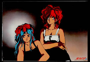 [Vintage][Delivery Free]1980s Dirty Pair B2 Poster ダーティペア MOVIC[tag2222]