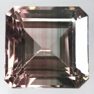 (天然パーティーカラードトルマリン 3.872ct) a 約9.01×8.92mmソーティング付 ルース 裸石 tourmaline 宝石 jewerly i