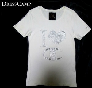 DRESS CAMP ドレスキャンプ × チャンピオン 袖星刺繍 ロゴプリント Tシャツ
