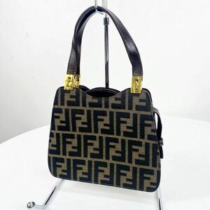 美品　vintage FENDI ヴィンテージ　フェンディ ズッカ柄　ハンドバッグ　鞄