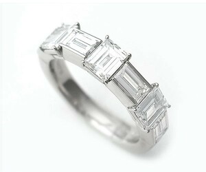 【緑屋質屋】ミキモト　バケットダイヤリング　2.26ct　Pt950【中古】