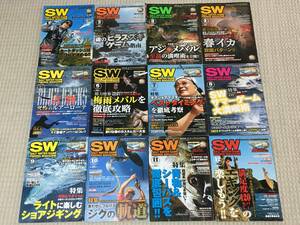 月刊　ソルトウォーターゲームフィッシングマガジン　SW　2013年　1～12月号　12冊セット　中古品　岳洋社