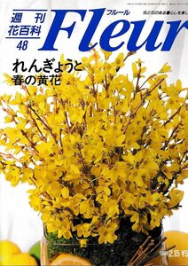 ■送料無料■Y21■週刊花百科　Fleur　フルール　No.48　れんぎょうと春の黄花■（概ね良好）
