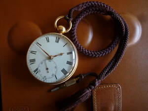 イングランド　デービス＆カンパニー社製　18金無垢　懐中時計　1815年製　完動品　