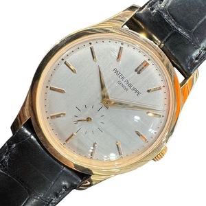 パテック・フィリップ PATEK PHILIPPE カラトラバ 5169R-001 シルバー K18ピンクゴールド 腕時計 メンズ 中古