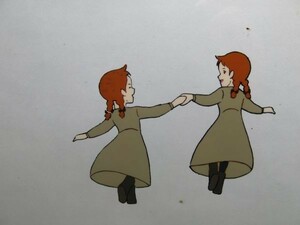 赤毛のアン　第6章　「グリーン・ゲイブルズのアン」　鏡に映る心の友 セル画　張り付きあり　日本アニメーション