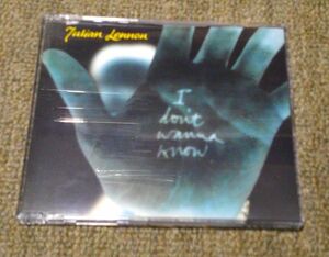 輸入盤1CD：JULIAN LENNON/I DON’T WANNA KNOW/KISS BEYOND THE CATCHER/DAY AFTER DAY/JULIAN 5CDX/UK CD SINGLE