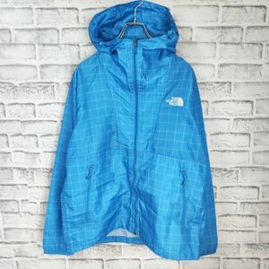 ノースフェイス　THE NORTH FACE　マウンテンパーカー　マウンテンパーカー　ナイロンジャケット　M　ブルー　格子柄　チェック　アウター