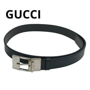 GUCCI グッチ ベルト レザー ブラック