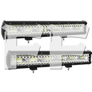 送料無料.. 17インチ LED ワークライト 作業灯 360W 6500K ホワイト 照明 トラック SUV ボート 建設機械 12V/24V兼用 SM360W 2個 新品