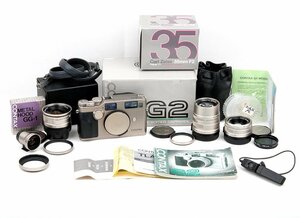 【美品】CONTAX/コンタックス G2 ボディ+Carl Zeiss21/2.8+Carl Zeiss35/2+Carl Zeiss90/2.8 セットカメラ #jp25553
