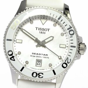 ティソ TISSOT T120.210.17.116.00 T-スポーツ シースター 8Pダイヤモンド クォーツ ボーイズ 良品 _805516