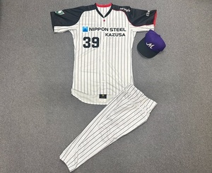 日本製鉄かずさマジック 野球 ユニフォーム 上下セット キャップ　デサント PROMADE 社会人野球