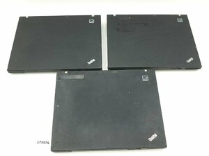 【z26974】Lenovo レノボ ThinkPad X61 7675A31 ノートブックパソコン 12.1インチ T7500 2007年製 ジャンク 3台 まとめ 格安スタート