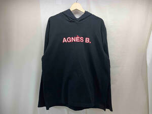 agnes b. HOMME アニエスベー 刺繍 ロゴ パーカー サイズ3 ブラック