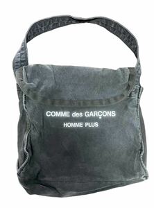 COMME des GARCONS HOMME PLUS コムデギャルソンオムプリュス ロゴ ショルダー バッグ メッセンジャー バッグ ギャルソン　MM6 ネイビー