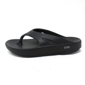OOFOS ウーフォス サンダル EU41 - ポリウレタン 黒 ユニセックス 新品同様 靴