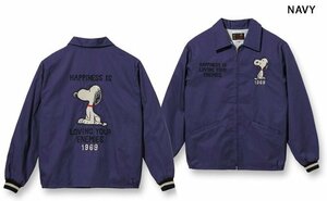 テーラー東洋×ピーナッツ Late 1960s Style ベトナムジャケット「SNOOPY 1969」◆テーラー東洋 ネイビーLサイズ TT15231 スヌーピー