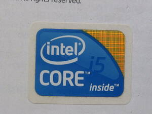 インテル i5 CPUシール　2000/30508