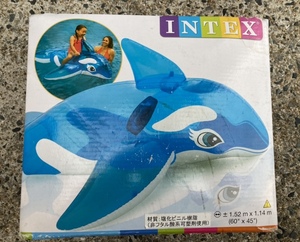 未開封 新品 未使用 INTEX インテックス シャチ クジラ ホエール イルカ ライドオン フロート 浮き輪 うきわ ウキワ ドルフィン