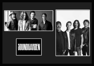 10種類!Soundgarden/サウンドガーデン/ROCK/ロックバンドグループ/証明書付きフレーム/BW/モノクロ/ディスプレイ(6-3W)